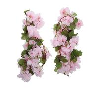 LIFKICH 2 pièces Décoration Fleur Artificielle Faux Lierre Suspendu Guirlande pour Mariage Chambre DIY Rotin Vigne Décorative Naturelle et Réutilisable