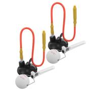 LIFKICH 2 Pièces Entraîneur de Tennis de Table Fixe à Ventouse pour | Simulation de Service Réel, Développement Technique, Portable, Installation Facile, PVC et Tige