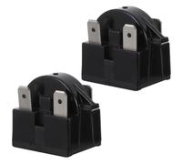 LIFKICH 2 Pièces Insert de Démarrage pour Compresseur de Réfrigérateur en Plastique Noir, Installation Facile et Fiable, Pièce de Réparation pour Maintenance Frigorifique