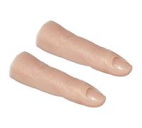 LIFKICH 2 Pièces Main D'entraînement et Manipulation Confortable en Silicone Réaliste Naturel pour Manucure Doigts Flexibles Pratique des en Salon ou Formation