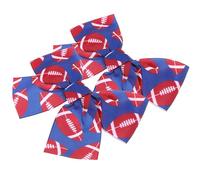 LIFKICH 2 Pièces Pinces à Cheveux Rugby pour Filles Nœuds Décoratifs en Ruban, Surface Lisse, Accessoires Mignons pour Coiffure Quotidienne ou Nouvel An