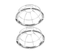 LIFKICH 2 Pièces Protections Acier Inoxydable pour Capteurs de Fumée Pare-Fil Antirouille Installation Facile Couverture Protectrice pour Détecteurs Domestiques et Commerciaux