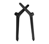 LIFKICH 2 Pièces Support de Base avec Mécanisme de Vis pour à Écran Plat 32-58 Pouces, Installation Facile en Plastique Noir Design Minimaliste pour Pieds de Table pour Bureau ou Salon