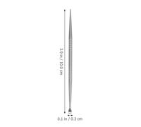 LIFKICH 2 Sondes D'acupuncture Auriculaire en Acier Inoxydable, Stylo Détecteur de Points Ponctuels Double Tête, Outil Précis pour Diagnostic et Auriculothérapie à Domicile