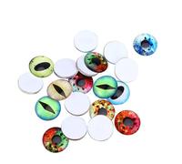 LIFKICH 20 Pièces Tuiles de Dôme en Verre 35mm Cabochons Demi-ronds Ronds Plats Étanches Faciles à Coller pour Fabrication de Bijoux et Design DIY Plusieurs styles