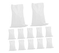 LIFKICH 20pièces De Blancs Polypropylène Tissés De Lourds pour Les Inondations Ouragans Fournitures Urgence pour Préparation Aux Catastrophes