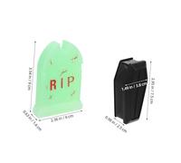 LIFKICH 24pièces Mini Cercueil Halloween Figurine Miniature Accessoire De Farce pour Maison De Poupée Terrarium Diorama Décoration Halloween pour Maison Hantée