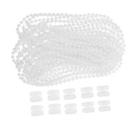 LIFKICH 2ensemble Cordon à Billes pour Stores Enrouleurs Verticaux Kit De Réparation De Chaînes pour Stores Accessoire Polyvalent pour Soulèvement Fluide des Rideaux