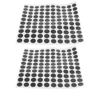 LIFKICH 2feuilles Autocollants Marqueurs Noirs pour Billard Points Auto-adhésifs Durables Tissé Repères Précis pour Table de Billard et Snooker Protection de Table Piscine