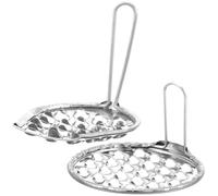 LIFKICH 2pcs Outil à Gratter pour Aliments en Acier Inoxydable Résistant la Corrosion Chocs, Accessoire la Cuisine pour Gelée de Haricots en Restaurant