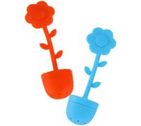 LIFKICH 2pièces Infuseur à Thé Silicone Fleur Filtre à Thé Vrac Résistant à Usure