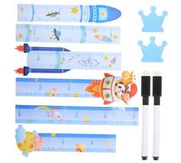 LIFKICH 2pièces Règle De Mesure De Hauteur Pour Design Animaux Créatifs Toise Murale à Thème Carton Pour Suivre La Croissance Des Petits