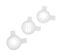 LIFKICH 3pcs Douilles à Pâtisserie en Pp pour Machine à Cornets de Glace, Buse à Glace Compatible Large, Distribution Uniforme, Accessoires pour Sorbetière Domestique et Commerciale