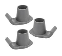 LIFKICH 3pcs Patins de Remplacement pour Déambulateur et Canne en Plastique Antidérapants et Résistants à L'usure pour Activités Extérieures Seniors