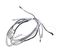 LIFKICH 4 Pièces Bracelet de Score de Golf à Perles, Cordon Réglable | Léger et Portable, Style Moderne, pour Parcours et Practice, Taille 7,5 à 11 Pouces