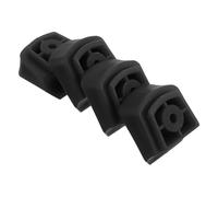 LIFKICH 4 Pièces Détachées et Accessoires Rollers, Frein Caoutchouc Noir | Bloc de Remplacement, Compatible Roller Skating Shoes et Inline Skates, Arrêt Stable, Sécurité Accrue