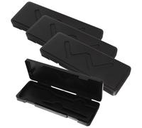 LIFKICH 4pcs Boîte de Rangement Portable pour Étrier en Plastique Noir, Léger et Compact, Support D'étrier pour Outils de Mesure, pour Usage Extérieur et Stockage