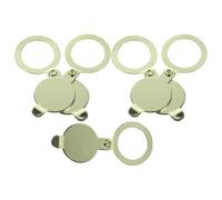 LIFKICH 5 Pièces Cache de Protection Protection Vie Privée en Cuivre pour Œil-de-bœuf de Porte, Résistant la Corrosion Couleur Or pour Portes de Maison et Bureaux