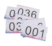 LIFKICH 50 Pièces Dossards de Course Indéchirables avec Grands Chiffres Clairs en Tissu Fibre et Épingles de Sûreté pour Courses Urbaines et Sports en Extérieur