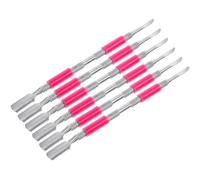 LIFKICH 6 Pièces Outils de Manucure en Acier Inoxydable Poussoir Double Face et Embouts en Silicone pour Nettoyage et Repousse Cuticules, Salon Professionnel