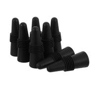 LIFKICH 8 Pièces Bouchon de Vin en Silicone et Acier Inoxydable, Étanchéité Hermétique pour Bouteilles de Vin et Boissons, Design Élégant Conique, la Cuisine et Maison