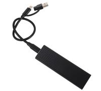 LIFKICH Adaptateur de boîtier NVMe boîtier SSD Externe Lecteur NVMe Compatible Noir Alliage d'Aluminium 1 Set USB C 3.1 Gen 2 pour Solid State Drives Compatible NGFF/NVMe