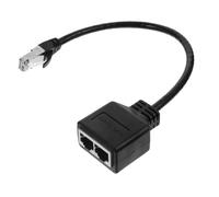 LIFKICH Adaptateur Répartiteur Ethernet Haute Vitesse Câble Réseau LAN Mâle vers Double Femelle pour Extension et Raccordement Multiples