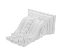 LIFKICH Applique Sculptée en Pu Décorative Colonne de Style Européen Blanche 11,5 Cm, Décoration Intérieure Murale Légère et Solide pour Meuble, Garniture D’angle, Lot Unique