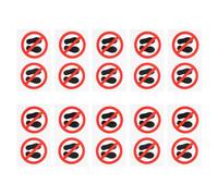 LIFKICH Autocollants D'avertissement de Marche Interdite en Papier Blanc, 20pcs, Signal Clair et Polyvalent pour Sécurité Industrielle et Zones Interdites