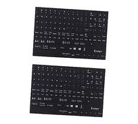 LIFKICH Autocollants pour Clavier Anglais pour Ordinateur Couverture complète du Clavier Auto-adhésif et Pratique