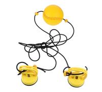 LIFKICH Balle de Boxe Suspendue à Ventouse, Ballon d'Entraînement en PU avec Corde Centrale, Accessoire de Boxe pour Développer la Vitesse et la Coordination Jaune Couleur Aléatoire