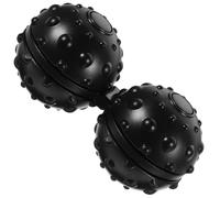 LIFKICH Balle de Massage en Silicone Noire de Cacahuète pour Masseur Corporel, Sensation Tactile Confortable et Mobilisation des Articulations Corps Hanche