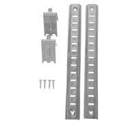 LIFKICH Barres de Support d'Étagère en Acier Inoxydable 2 Unités Clips et Vis, Accessoires pour Réfrigérateur et Congélateur, Séparateur Métallique 20 CM, Organisation pour Frigo