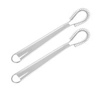 LIFKICH Batteur à Œufs Facile à Utiliser Transporter en Acier Inoxydable Manuel 2 Pièces Cuisson la Maison