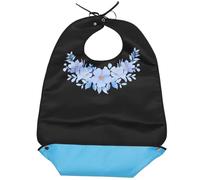 LIFKICH Bavoir de Dîner pour Personnes Âgées en Polyester Grosse Poche Anti-débordement, Protection pour Repas, pour Seniors et Aidants