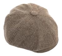 LIFKICH Béret Octogonal Femme Café en Polyester et Polyamide, Style Rétro