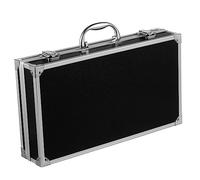 LIFKICH Boîte à Outils Multifonction Aluminium Mallette Médicale Portable avec Poignée pour Voyage et Rangement à Domicile Compartiment Pratique pour Médecine et Cosmétiques Noir