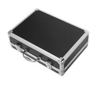 LIFKICH Boîte à Outils Multifonction Noire Petite en Alliage D'aluminium, Étui de Transport Léger et Robuste Serrure à Code, Trousse de Rangement Compacte pour Instruments et Cartes Son,