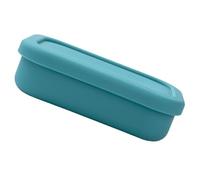 LIFKICH Boîte Alimentaire Silicone Verte Couvercle, Réutilisable et Compatible Micro-ondes, Design Multifonction pour Rangement Réfrigérateur et Camping