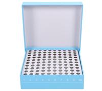 LIFKICH Boîte de Rangement Cryogénique pour Tubes à Microcentrifugeuse, Capacité 100 Grilles, en Papier et Plastique, Facile à Utiliser, pour Congélateur de Laboratoire