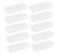 LIFKICH Boîte De Rangement pour Lames De Rasoir ×10, Plastique Solide, Format Long, Protège-Rasoir Jetable, Usage Professionnel Et Domestique, Sécurité Barbiers Et Stylistes