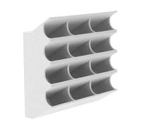 LIFKICH Boîte de Rangement pour Lames de Rasoir en PLA Blanc 12 Compartiments Design Compact pour Salon de Coiffure et Usage Professionnel