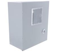 LIFKICH Boîte Électrique Extérieure en Fer 155X180X100 MM sans Fond Couvercle Transparent pour Montage Monophasé Protection Chocs Mécaniques Usage Public et Commercial