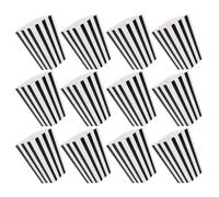 LIFKICH Boîtes à Pop-corn en Papier Noir pour Snacks et Frites, Lot de 12, pour Fêtes de Fin D'études et Magasins de Snacks