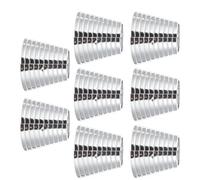 LIFKICH Boucles pour Queue de Cheval Design Ergonomique et Confortable en ABS Argenté Lot de 8 Accessoire de Coiffure Shopping et Sorties