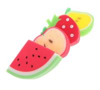 LIFKICH Boule de Bain pour Garçon et Filles en Éponge Pu 4pcs, Forme Fruitée Créative, Mousse Épaisse et Nettoyage Doux Peau Sensible Lors Plusieurs styles