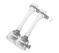 LIFKICH Buse De Robinet Antiprojections Réglable, Rallonge Grise En Caoutchouc, Filtre D'évier Économie D'eau, Lot De 2 Cuisine Et Salle De Bain, Usage Domestique, Prolongation Solide