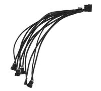 LIFKICH Câble De Répartition pour Ventilateurs De Refroidissement Ordinateur Adaptateur pour Alimentation De Pc Connexion Facile Et Compatible avec Divers Systèmes
