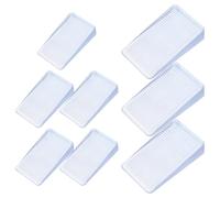 LIFKICH Cales de Niveau pour Meubles Ménagers en PVC Blanc, 8 Pièces, Protège Les Sols et Assure la Stabilité des Tables et Chaises