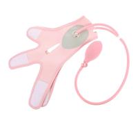 LIFKICH Ceinture de V en Tissu Rose de Lifting Visage Gonflable Outil Raffermissant Structure Ajustable et Flexible et Corriger le Double Menton pour Affiner le Visage